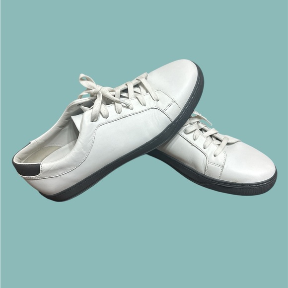 👞  men’s Vince leather sneakers size 12 EUR 46 - Picture 2 of 5